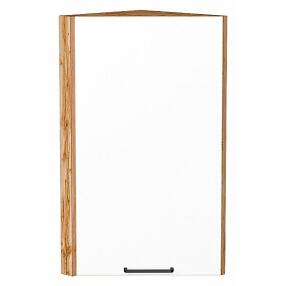 Шкаф верхний торцевой Флэт White In 2S/Дуб Вотан 716*300*306