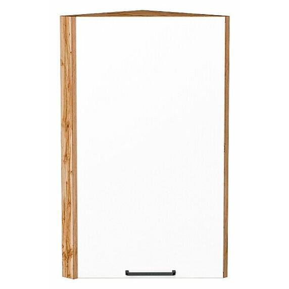 Шкаф верхний торцевой Флэт White In 2S/Дуб Вотан 716*300*306