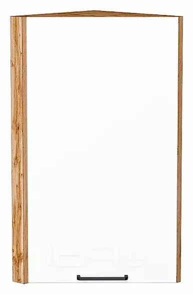 Шкаф верхний торцевой Флэт White In 2S/Дуб Вотан 716*300*306