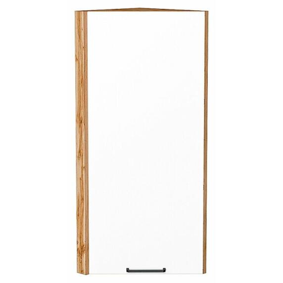 Шкаф верхний торцевой Флэт White In 2S/Дуб Вотан 920*300*306