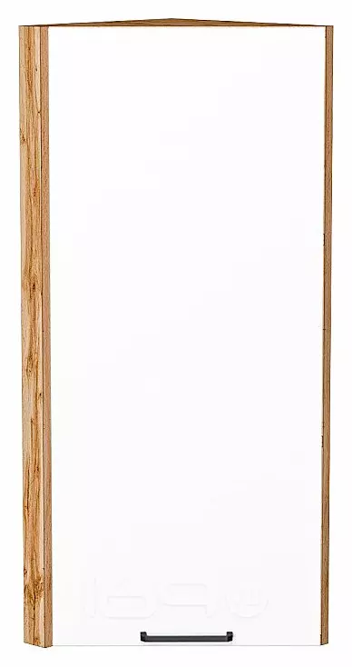 Шкаф верхний торцевой Флэт White In 2S/Дуб Вотан 920*300*306