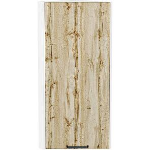 Шкаф верхний торцевой Флэт Wotan Oak 2S/Белый 920*300*306