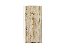 Шкаф верхний торцевой Флэт Wotan Oak 2S Белый | 30 см