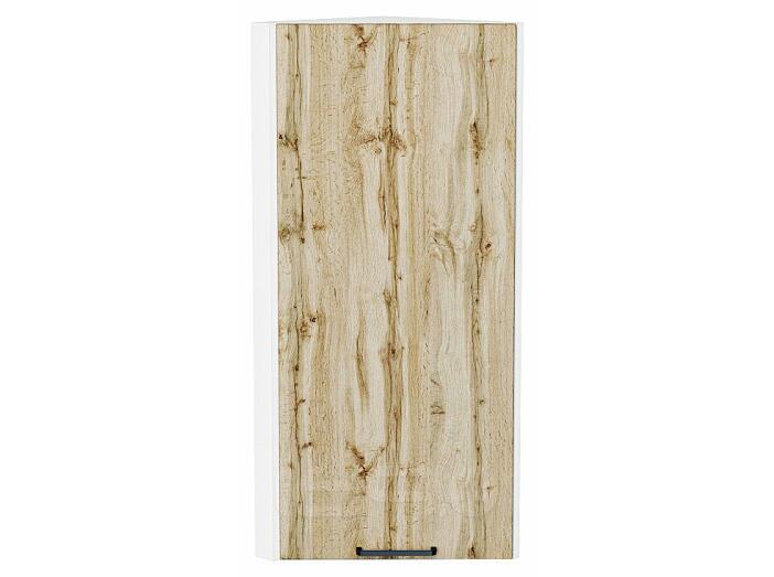 Шкаф верхний торцевой Флэт Wotan Oak 2S/Белый 920*300*306