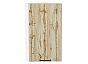 Шкаф верхний торцевой Флэт Wotan Oak 2S/Белый 716*300*306
