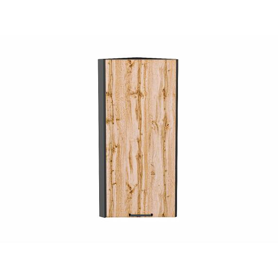 Шкаф верхний торцевой Флэт Wotan Oak 2S/Graphite 920*300*306
