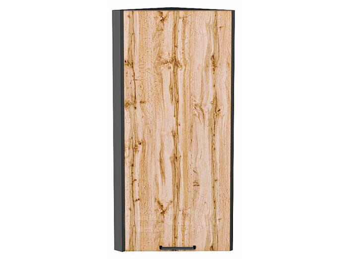Шкаф верхний торцевой Флэт Wotan Oak 2S/Graphite 920*300*306