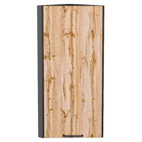Шкаф верхний торцевой Флэт Wotan Oak 2S/Graphite 920*300*306