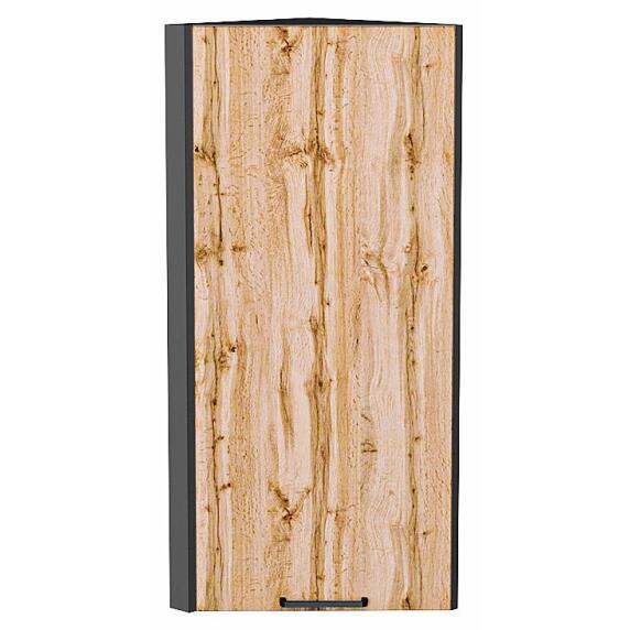 Шкаф верхний торцевой Флэт Wotan Oak 2S/Graphite 920*300*306