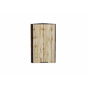 Шкаф верхний торцевой Флэт Wotan Oak 2S/Графит 716*300*306