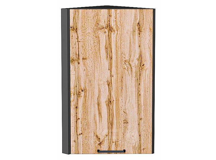 Шкаф верхний торцевой Флэт Wotan Oak 2S/Graphite 716*300*306