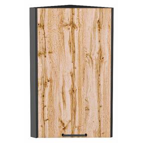 Шкаф верхний торцевой Флэт Wotan Oak 2S/Graphite 716*300*306