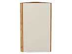 Шкаф верхний торцевой Фьюжн Cream Silk/Дуб Вотан 716*300*306