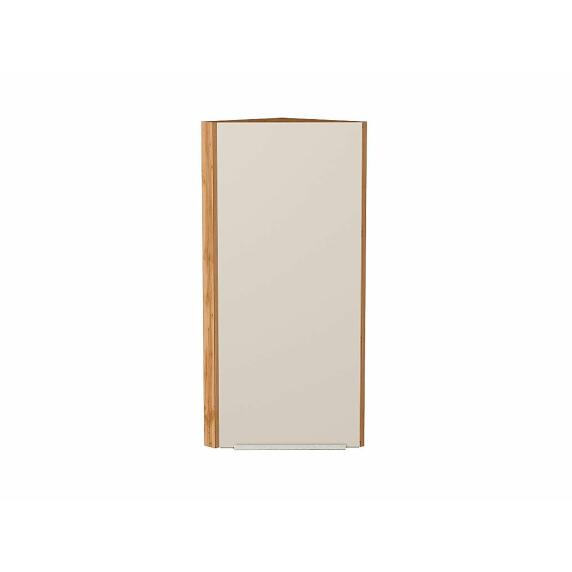 Шкаф верхний торцевой Фьюжн Cream Silk/Дуб Вотан 920*300*306