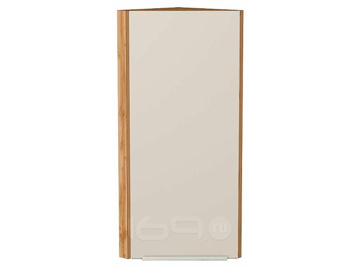 Шкаф верхний торцевой Фьюжн Cream Silk/Дуб Вотан 920*300*306