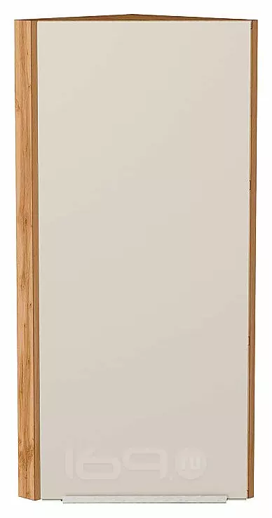 Шкаф верхний торцевой Фьюжн Cream Silk/Дуб Вотан 920*300*306