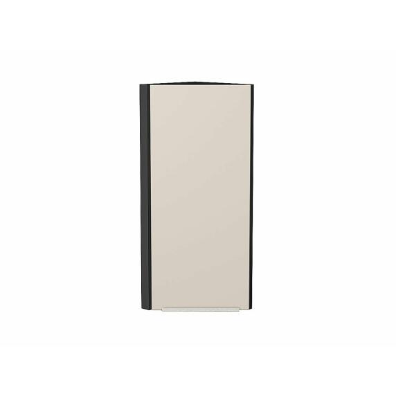Шкаф верхний торцевой Фьюжн Cream Silk/Graphite 920*300*306