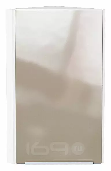 Шкаф верхний торцевой Фьюжн Gallant Белый 716*300*306