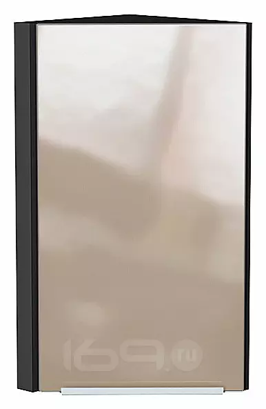 Шкаф верхний торцевой Фьюжн Gallant Graphite 716*300*306