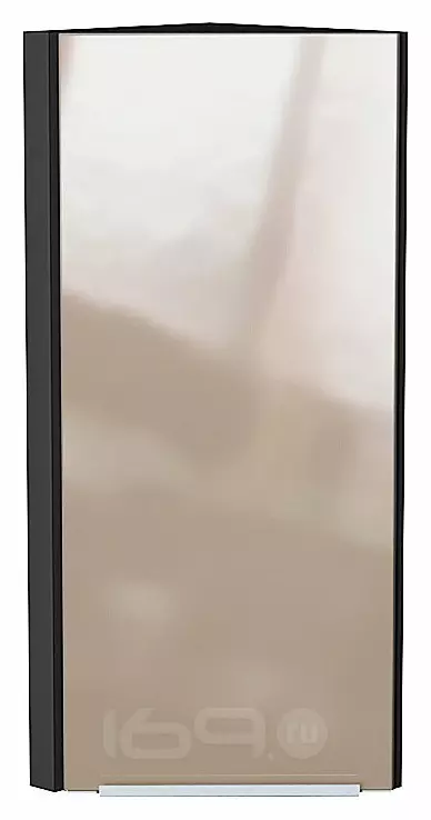 Шкаф верхний торцевой Фьюжн Gallant Graphite 920*300*306