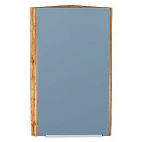 Шкаф верхний торцевой Фьюжн Silky Blue Дуб Вотан 716*300*306