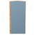 Шкаф верхний торцевой Фьюжн Silky Blue Дуб Вотан 920*300*306