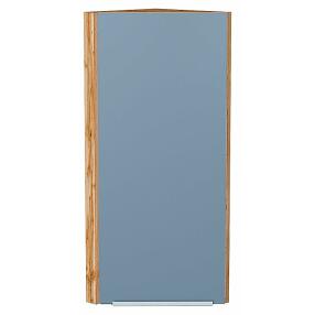 Шкаф верхний торцевой Фьюжн Silky Blue Дуб Вотан 920*300*306