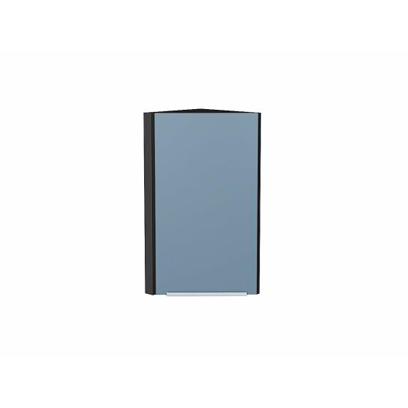 Шкаф верхний торцевой Фьюжн Silky Blue Graphite 716*300*306