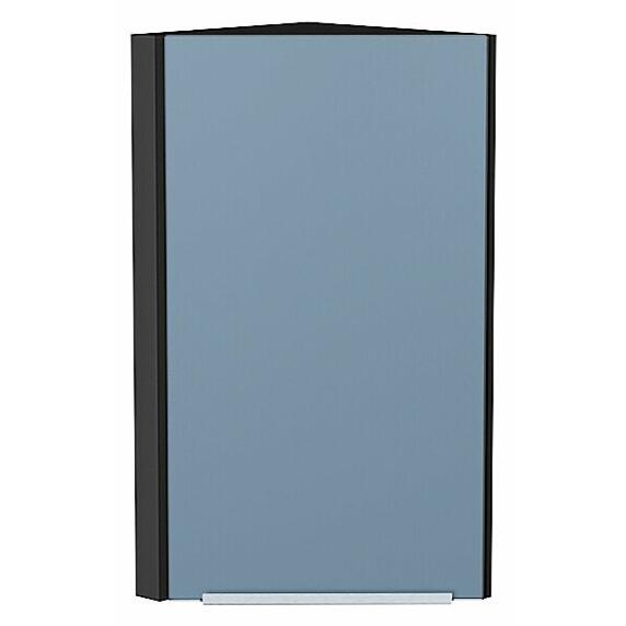 Шкаф верхний торцевой Фьюжн Silky Blue Graphite 716*300*306