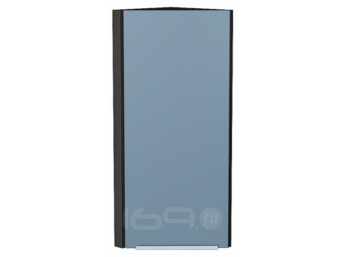 Шкаф верхний торцевой Фьюжн Silky Blue Graphite 920*300*306