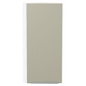 Шкаф верхний торцевой Фьюжн Silky Grey Белый 920*300*306
