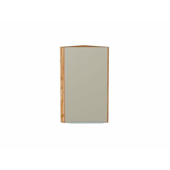 Шкаф верхний торцевой Фьюжн Silky Grey Дуб Вотан 716*300*306