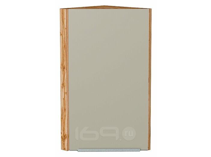 Шкаф верхний торцевой Фьюжн Silky Grey Дуб Вотан 716*300*306