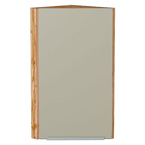 Шкаф верхний торцевой Фьюжн Silky Grey Дуб Вотан 716*300*306