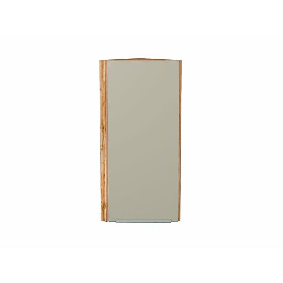 Шкаф верхний торцевой Фьюжн Silky Grey Дуб Вотан 920*300*306