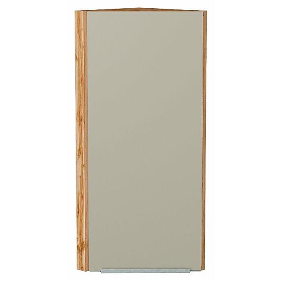 Шкаф верхний торцевой Фьюжн Silky Grey Дуб Вотан 920*300*306