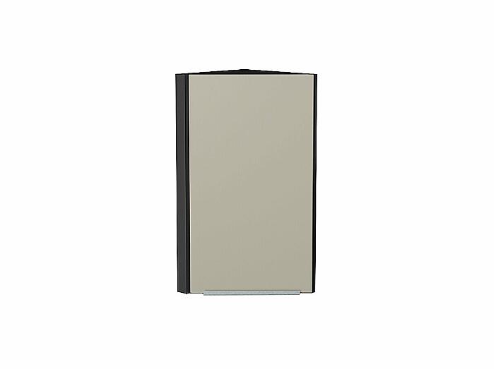 Шкаф верхний торцевой Фьюжн Silky Grey Graphite 716*300*306