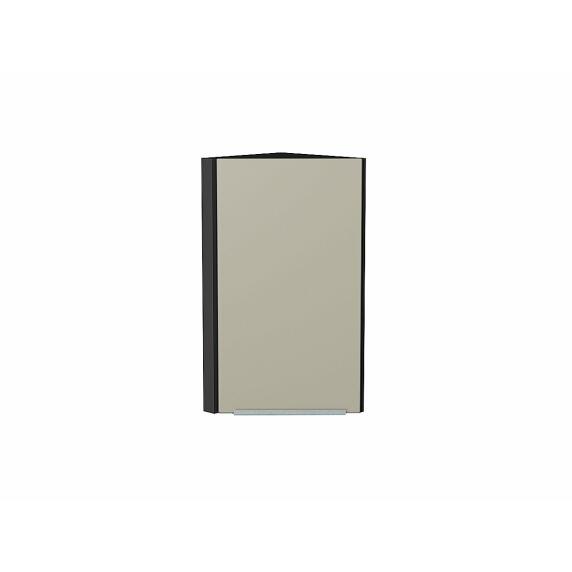 Шкаф верхний торцевой Фьюжн Silky Grey Graphite 716*300*306