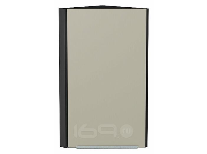 Шкаф верхний торцевой Фьюжн Silky Grey Graphite 716*300*306