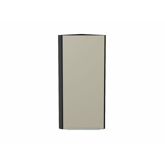 Шкаф верхний торцевой Фьюжн Silky Grey Graphite 920*300*306