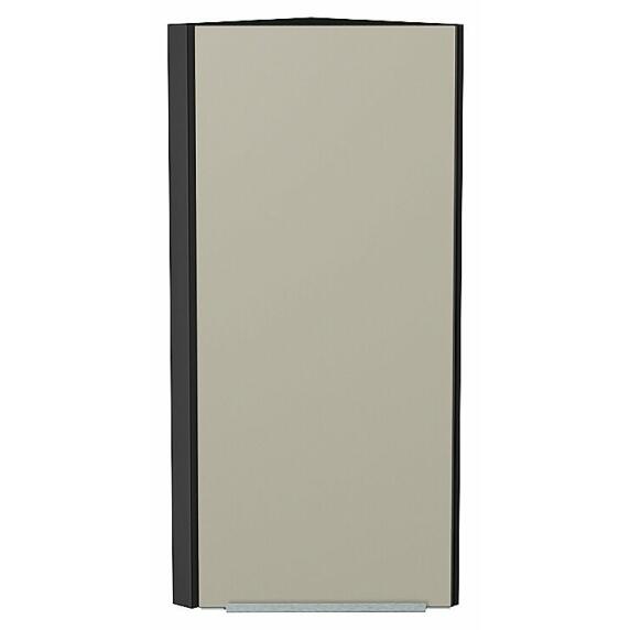 Шкаф верхний торцевой Фьюжн Silky Grey Graphite 920*300*306