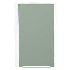 Шкаф верхний торцевой Фьюжн Silky Mint Белый 716*300*306