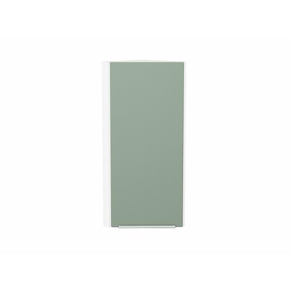 Шкаф верхний торцевой Фьюжн Silky Mint Белый 920*300*306
