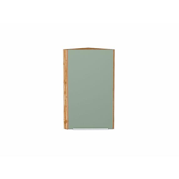 Шкаф верхний торцевой Фьюжн Silky Mint Дуб Вотан 716*300*306