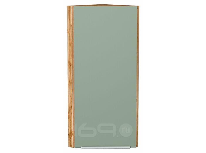 Шкаф верхний торцевой Фьюжн Silky Mint Дуб Вотан 920*300*306