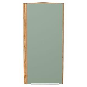 Шкаф верхний торцевой Фьюжн Silky Mint Дуб Вотан 920*300*306