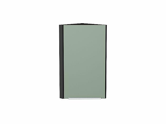 Шкаф верхний торцевой Фьюжн Silky Mint Graphite 716*300*306