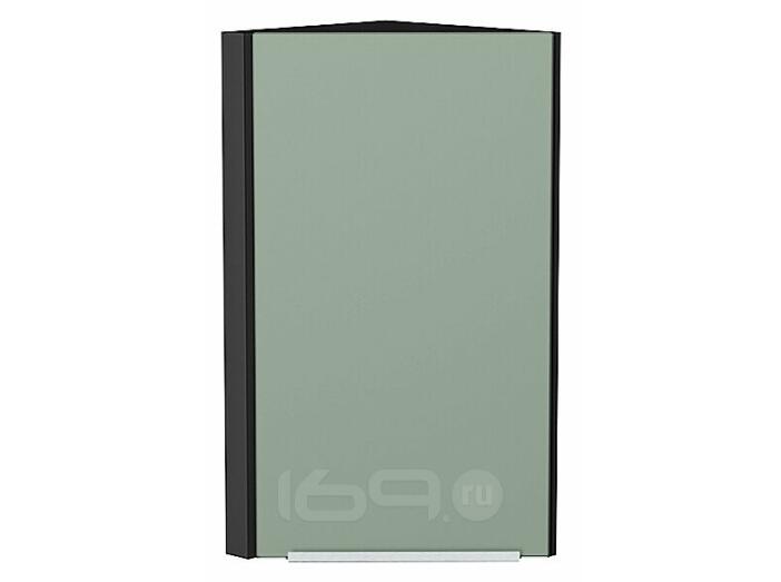 Шкаф верхний торцевой Фьюжн Silky Mint Graphite 716*300*306