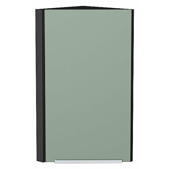 Шкаф верхний торцевой Фьюжн Silky Mint Graphite 716*300*306