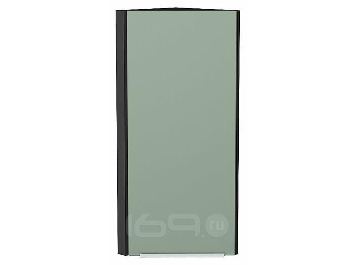 Шкаф верхний торцевой Фьюжн Silky Mint Graphite 920*300*306